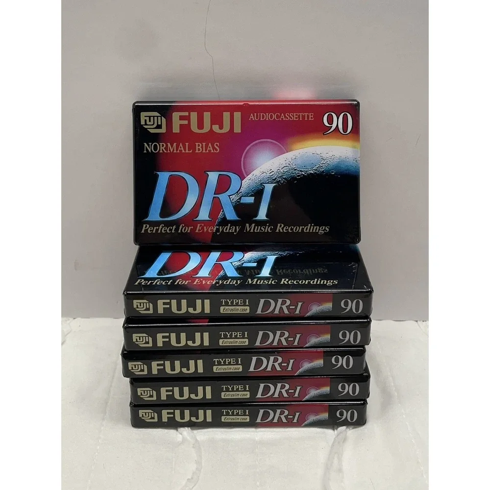 Fuji DR-I 60 Normal Bias Audio Cassette‎ Tape 6 Pack Sealed